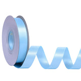 Ribest Light Blue Double Faced Satin Ribbon, 5/8 Inch 25 Yard Ribbon for Crafts Gift Wrapping Hair Bows Wedding Party Decoration