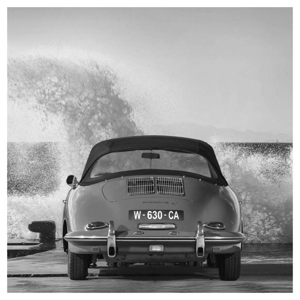 Ocean Waves Breaking On Vintage Beauties (Bw Detail 1)-Paper Art-42,,X42,,