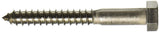 The Hillman Group 832086 1/2 x 4Inch Stainless Steel Hex Lag Screw, 25Pack, 4 inches, No Color