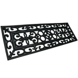 RubberCal 6Piece Regal Stair Treads Rubber Step Mats, 9.75 by 29.75Inch, Black