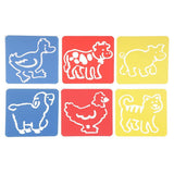 HEAVENGLOW 6 Pieces Pp Drawing Templates Ruler Stencils for Kids Children Drawing Crafts School Stationery #1Crafts|Art Supplies