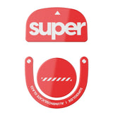 Superglide2 - New Controllable Speed Textured Surface Smoothest Mouse Feet/Skates Made with Ultra Strong Glass Smooth and Durabl