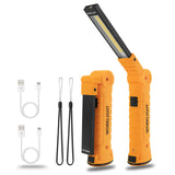 LED Rechargeable Flashlights Work Lights,Vagocom Mechanic Tools Cordless Worklight with Magnetic Base 360Rotate 5 Modes,Portable