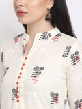 Anni Designer Women'S Cotton Straight Kurta With Pant & Dupatta (Kptd-Cot-10003-White_L_White_Large),White,L,Cotton Blend,Straight,Dupatta