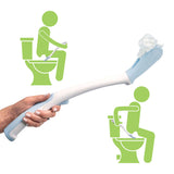 Juvo Toilet Aid - Personal Bottom Wiping Tool, Bathroom Mobility Aid for Disabled, Elderly, and Surgery Recovery - 18 long wand 