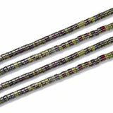 Adabele 43.5 Inch Natural Dragon Bloodstone Jasper Healing Gemstone 4mm x 2mm Small Heishi Tube Rondelle Beads Gem Stone Spacer 