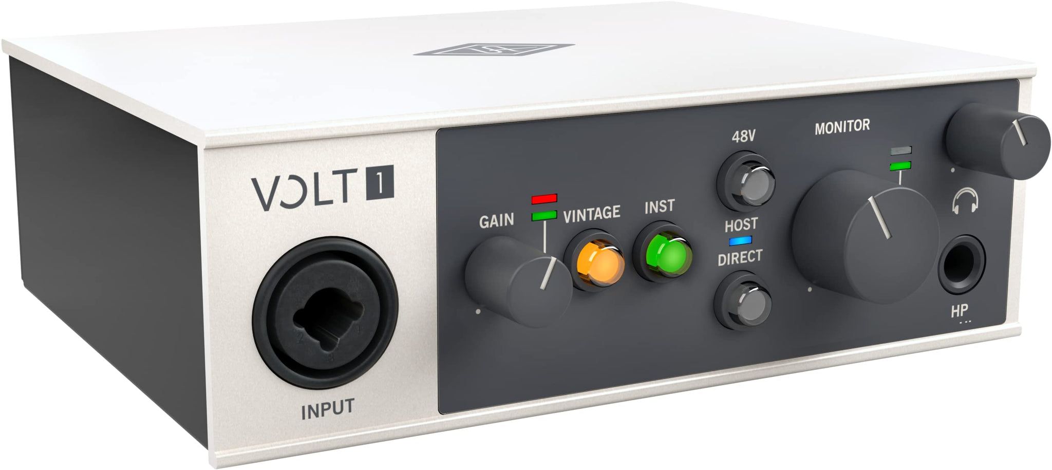 UA Volt 1 USB Audio Interface for recording, podcasting, and streaming with essential audio software, including $400 in UAD plug