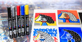 Pebeo Inc 580124 Pebeo Marker 4Artist Black, Round Tip