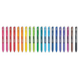 Inkjoy Gel Retractable Pen, 0.7mm, Assorted Ink, 20/pack