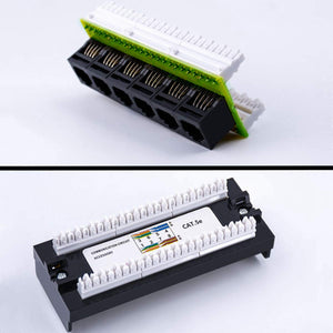 Yankok [CAT5 CAT5e 6 Port Replace Patch Panel Unshielded with Coded T568A/B Ethernet Wiring Diagram for 12/24/48 Port Cat5/5e Pa