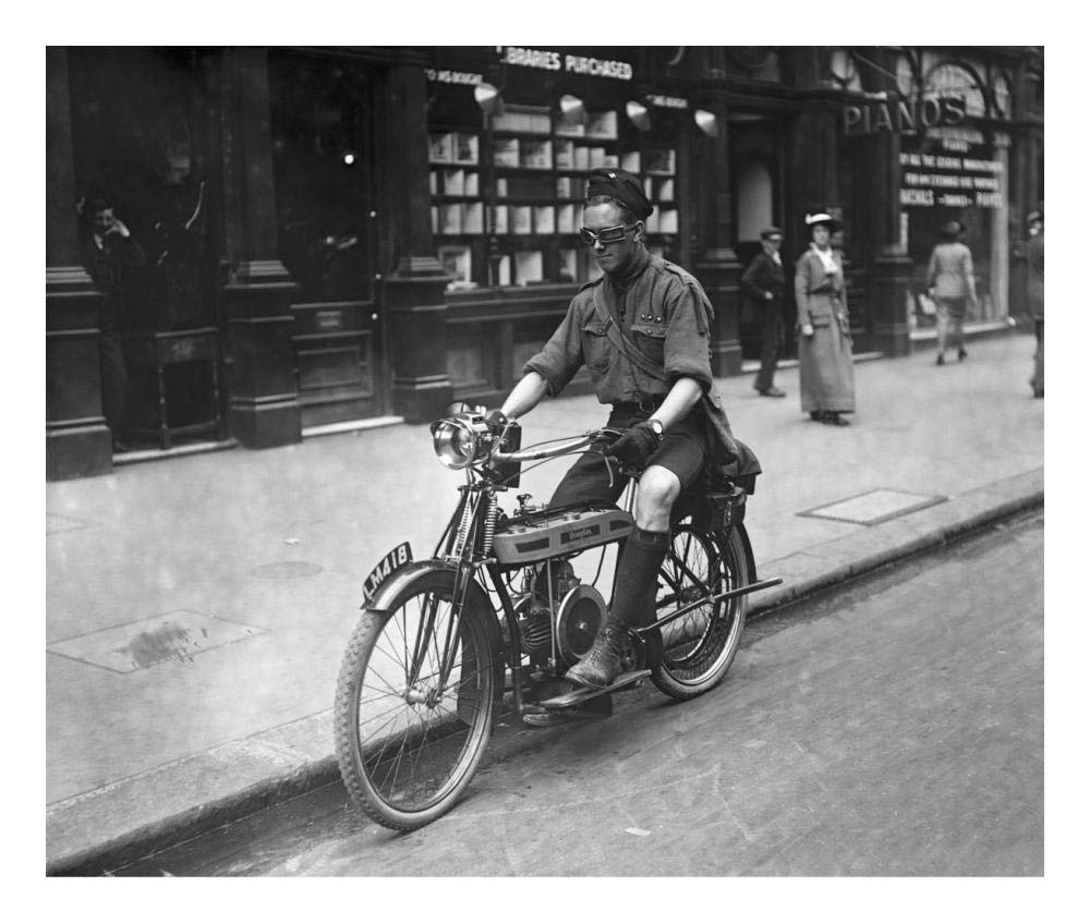 Boy Riding American Bike-Paper Art-24,,X20.26,,
