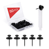 50 PCS Push Pins Picture Hangers Wall Hooks, Double Headed Thumb Tacks Without Nails, Renter Friendly Decor Thumbtacks for Tapes