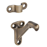 Ives by Schlage 059A5 Schlage Sp Handrail Bracket, 21/4 in L X 13/8 in W, Aluminum, Antique, Brass