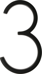 Distinctions 844713 Black Upgraded 5 Floating House Number 3