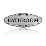 Bathroom Sign Sticker for Business and Home