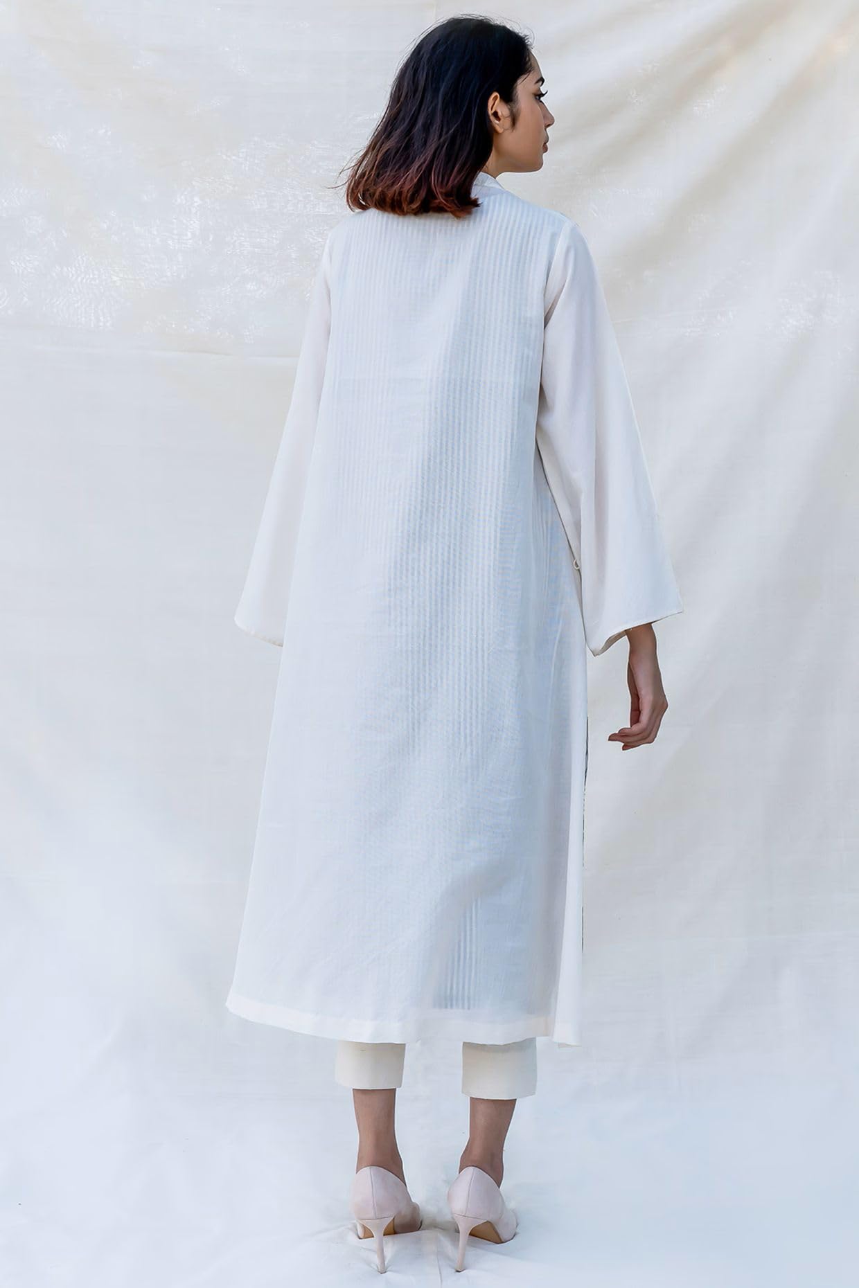 Gosriki Women'S Cotton Blend Straight Printed Kurta With Pant (Nabhita White-Gs_M_White_Medium),White,,B0D5VKWWRX