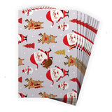 100yellow Wrapping Paper Decorative Festive Santa Claus Printed Crafting Christmas Gift for Friends & Family, Set of 6