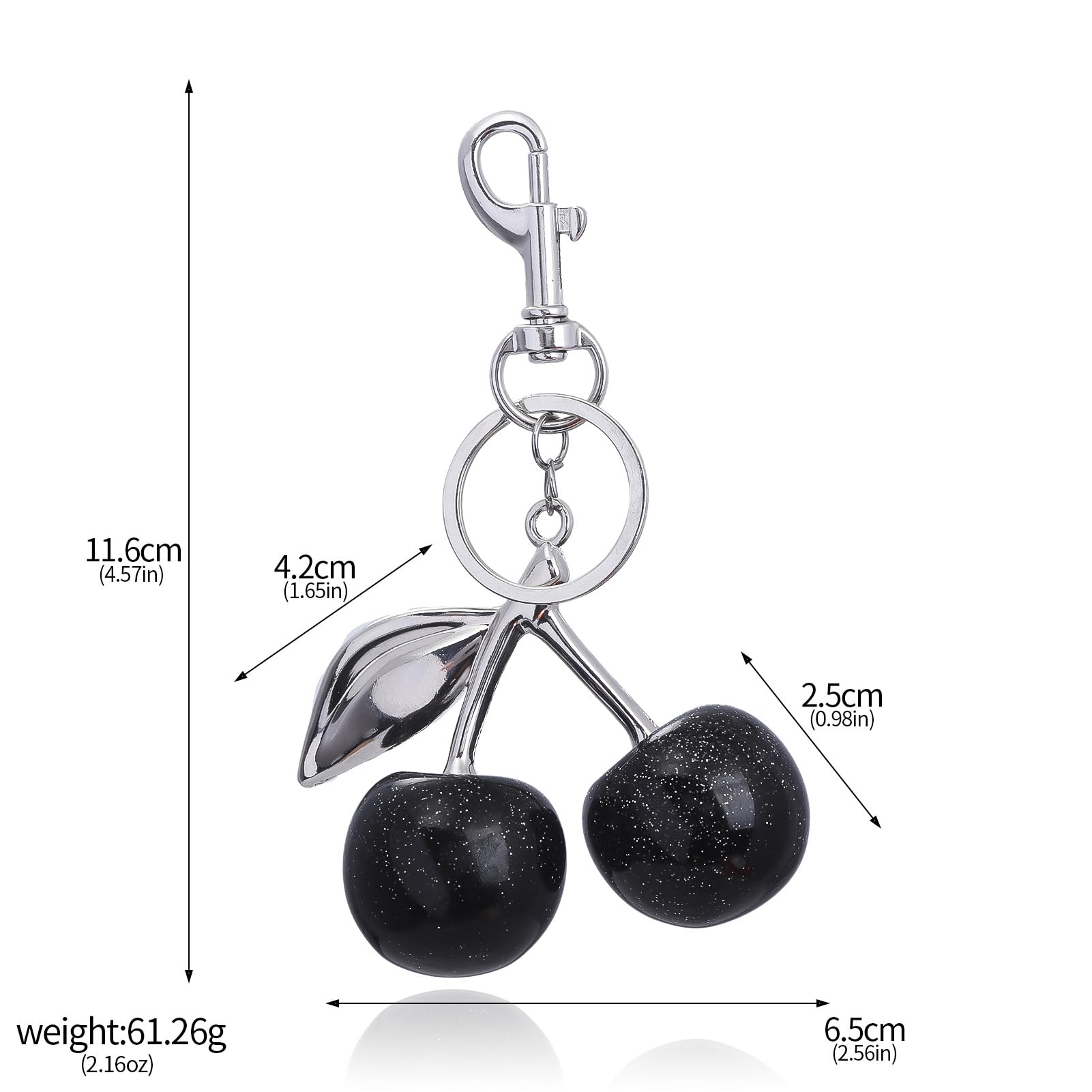 Nylry Cherry Keychain Bag Charm Purse Charms for Handbags Cute Keychain Accessories Gifts for Women Aesthetic Y2K Kawaii Keychai