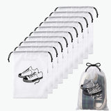 Solitude Pack Of 10 Shoe Bags For Travel, Drawstring Travel Shoe Bags For Packing, Dustproof Portable Travel Shoe Storage Bag Fo