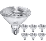Vinaco Par30 Short Neck, 6pcs PAR30 75W 120V Light Bulbs, Dimmable. Premium Quality for Long Lasting Life, E26 Base, 3000K Warm 