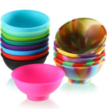 Boao 14 Cs Mini Silicone Pinch Bowls 1.75 Ounce Small Dipping Pinch Bowls for Prep Cooking Multicolor Reusable Snack Serve Condi