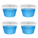 4pcs Laundry Measuring Cup, 125ml Silicone Liquid Measuring Cups Reusable Washable Laundry Detergent Measuring Cup, No More Mess