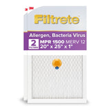 Filtrete 20x25x1 AC Furnace SMART Air Filter, MERV 12, MPR 1500, Track Filter Life With Bluetooth Enabled Sensor, CERTIFIED asth