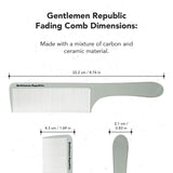 Gentlemen Republic Fade Comb for Men's Hairstyles - Soft Round Tips, Precision Teeth with Sturdy Body for Fades, Blending, and C