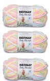 Bernat Baby Blanket Yarn (3Pack) Pitter Patter 16110303616