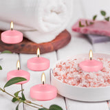 12-Pack 2-Inch Pink Floating Candles - Romantic Decor for Valentine's Day
