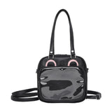 Calandis Ita Bag Cute Adjustable Crossbody Bag For Girls Anime Figure Display Black | Womens Handbags & Bags