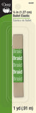 Dritz 9349P Braided Elastic, Ballet Pink, 1/2-Inch by 1-Yard