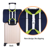 VVILL Bag Bungee, Luggage Straps Suitcase Adjustable Belt - Lightweight and Durable Travel Bag Accessories (Long Green Size).