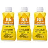 Rit DyeMore 7 Oz. Synthetic Liquid Fiber Dye for Clothing, D cor, and Crafts - Daffodil Yellow (3 Pack)