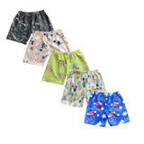 New Concept Premium Boys And Girls Cotton Shorts | Classic Shorts For Kids Combo Pack Of 5 (In, Alpha, Xs, Regular, Printed Mult