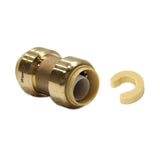 (Pack of 10) EFIELD 3/4 Inch Straight Coupling Push-Fit Fitting to Connect Pex, Copper, CPVC with a Disconnect Clip