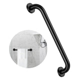 ZUEXT 16 Inch Oil Rubbed Black Stainless Steel Shower Grab Bar, Bathroom Safety Hand Rail, 500 Lbs Pull Force, Concealed Mount, 