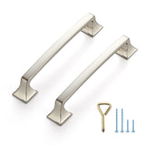 Ravinte 10PCS Pack Brushed Nickel Kitchen Cabinet Handles Drawer Pulls 5 inch Hole Centers Cabinet Pulls Kitchen Cabinet Hardwar