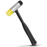 Powerbuilt 16 Ounce Soft Face Hammer, Non-Marring Rubber, Lightweight Tubular Steel Handle with Comfortable Non-Slip Grip, Yello