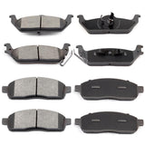 ECCPP D1083-7915 D1012-7916 Front Semi Metallic & Rear Ceramic Disc Brake Pad Set Fit For Ford For F-150 2004-2009,For Lincoln M
