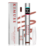KIMUSE Peel Off Lip Stain, Long Lasting Lip Stain Peel Off with Tweezer, Waterproof Lip Liner Stain, Transfer-Proof, Highly Pigm