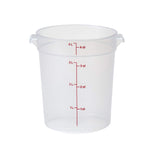 Cambro 4 qt Round Polypropylene Food Storage Container Camwear