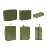 Zoomella 6X Packing Cubes For Travel Space Saving Shoe Bag For Vacation Daily Outdoor Green|Storage Bags|Home & Garden