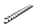TEKTON 3/8 Inch Drive 6Point Socket Set with Rail, 15Piece (1/41 in.) | SHD91109