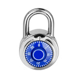HZSY Combination Padlock 1 Pack, Fixed Dial Combination Padlock with Different Combinations, 2 in. Wide. Blue Turntable, Lock fo