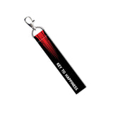Signoogle 1 Pcs Key To Happines Quotes Lanyard Tag With Swivel Lobster For Gift Luggage Bags Purse Backpack Laptop Bags L X H 5 