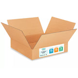 IDL Medium Moving & Shipping Boxes - 5-Pack, 15 x 15 x 3 inches, Extra Strength 200 lb Corrugated Packing Boxes