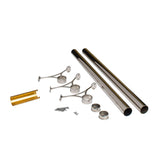 OUTWATER 8' Bar Foot Rail Kit - Complete Undercounter Mount Hardware and Tubing, Polished Stainless Steel Finish
