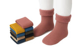 Ketkar Kids Woolen Winter Socks Pack Of 6 Thick Warm Ankle Length Thermal Socks For Boys & Girls (215 Years), Multicolor, Fuz