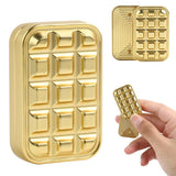STONESTAR Metal Brick Fidget Slider - Magnetic Metal Fidget Toy EDC Fidget Toys for Adults, ADHD Anxiety Stress Relief Toys Haptic Sliders, Ideal Gifts for Father & Friends (Gold)